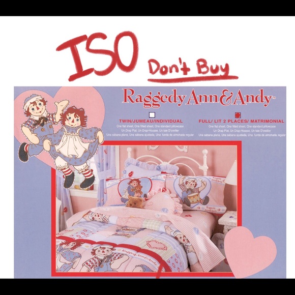 Bedding | Iso Raggedy Ann And Andy 